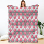 Cotton Candy Striped Pattern Print Blanket