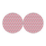 Cotton Candy Striped Pattern Print Car Coasters