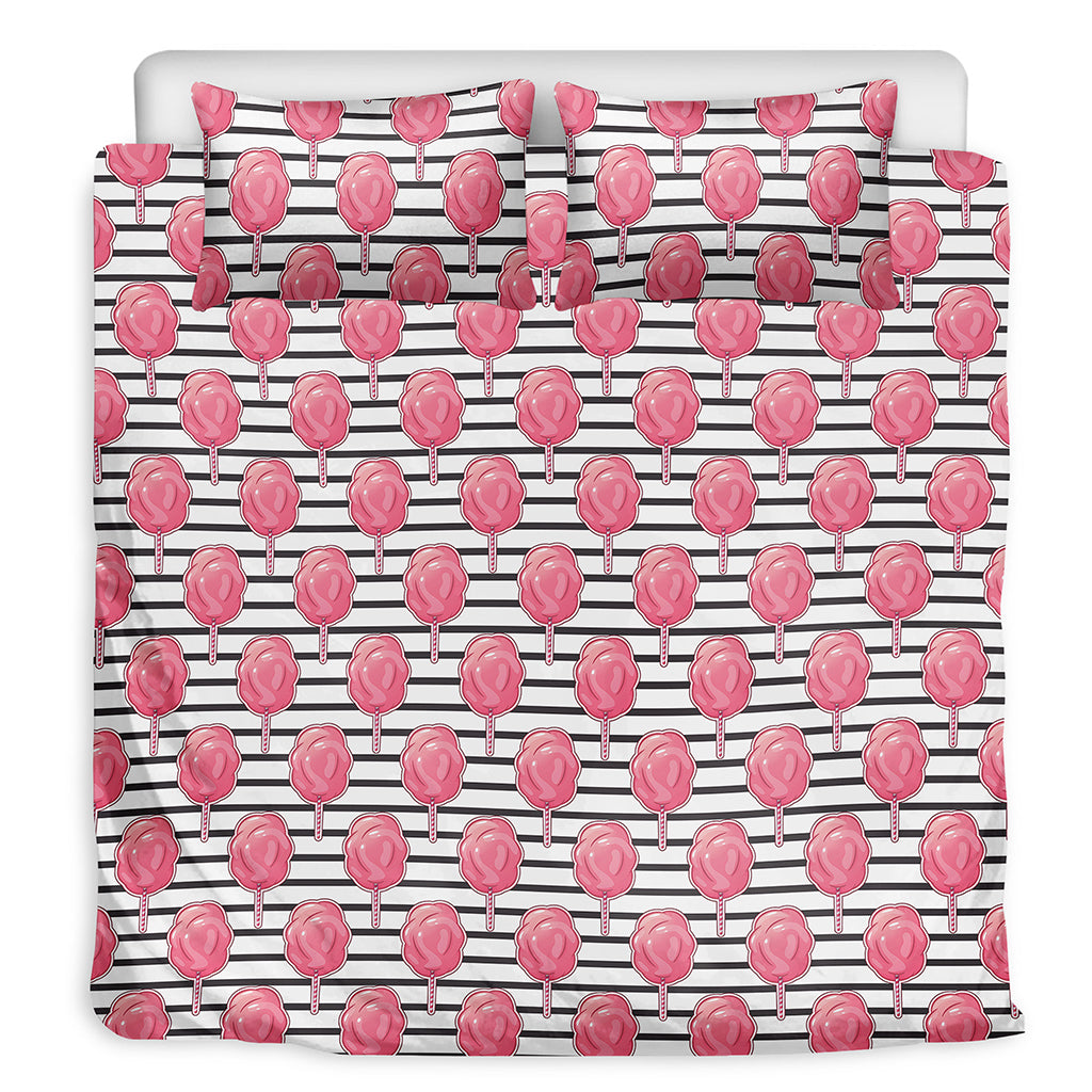 Cotton Candy Striped Pattern Print Duvet Cover Bedding Set