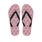 Cotton Candy Striped Pattern Print Flip Flops