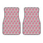 Cotton Candy Striped Pattern Print Front Car Floor Mats