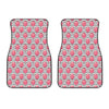 Cotton Candy Striped Pattern Print Front Car Floor Mats