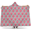 Cotton Candy Striped Pattern Print Hooded Blanket