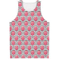Cotton Candy Striped Pattern Print Men's Tank Top