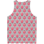 Cotton Candy Striped Pattern Print Men's Tank Top