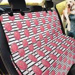 Cotton Candy Striped Pattern Print Pet Car Back Seat Cover