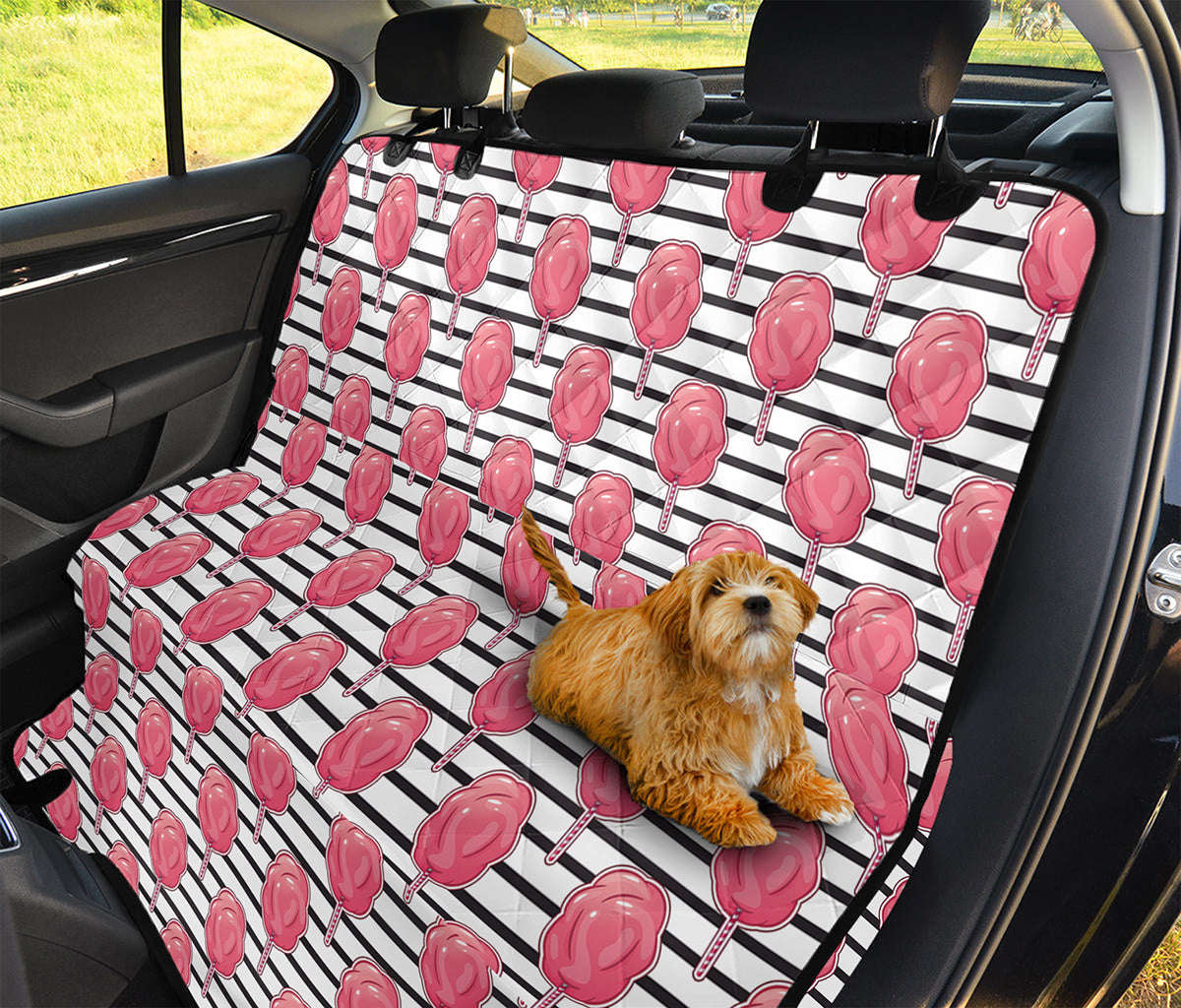 Cotton Candy Striped Pattern Print Pet Car Back Seat Cover