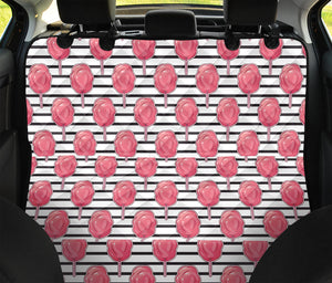 Cotton Candy Striped Pattern Print Pet Car Back Seat Cover