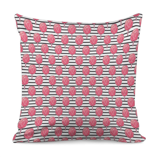 Cotton Candy Striped Pattern Print Pillow Cover