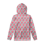 Cotton Candy Striped Pattern Print Pullover Hoodie