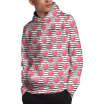 Cotton Candy Striped Pattern Print Pullover Hoodie