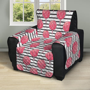 Cotton Candy Striped Pattern Print Recliner Protector