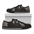 Count Dracula Print Black Low Top Sneakers