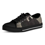 Count Dracula Print Black Low Top Shoes