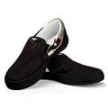Count Dracula Print Black Slip On Sneakers