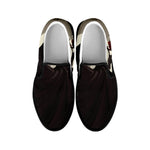 Count Dracula Print Black Slip On Shoes