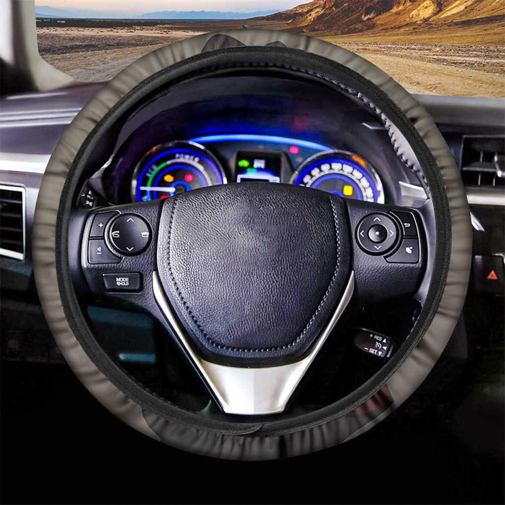 Count Dracula Print Car Steering Wheel Cover