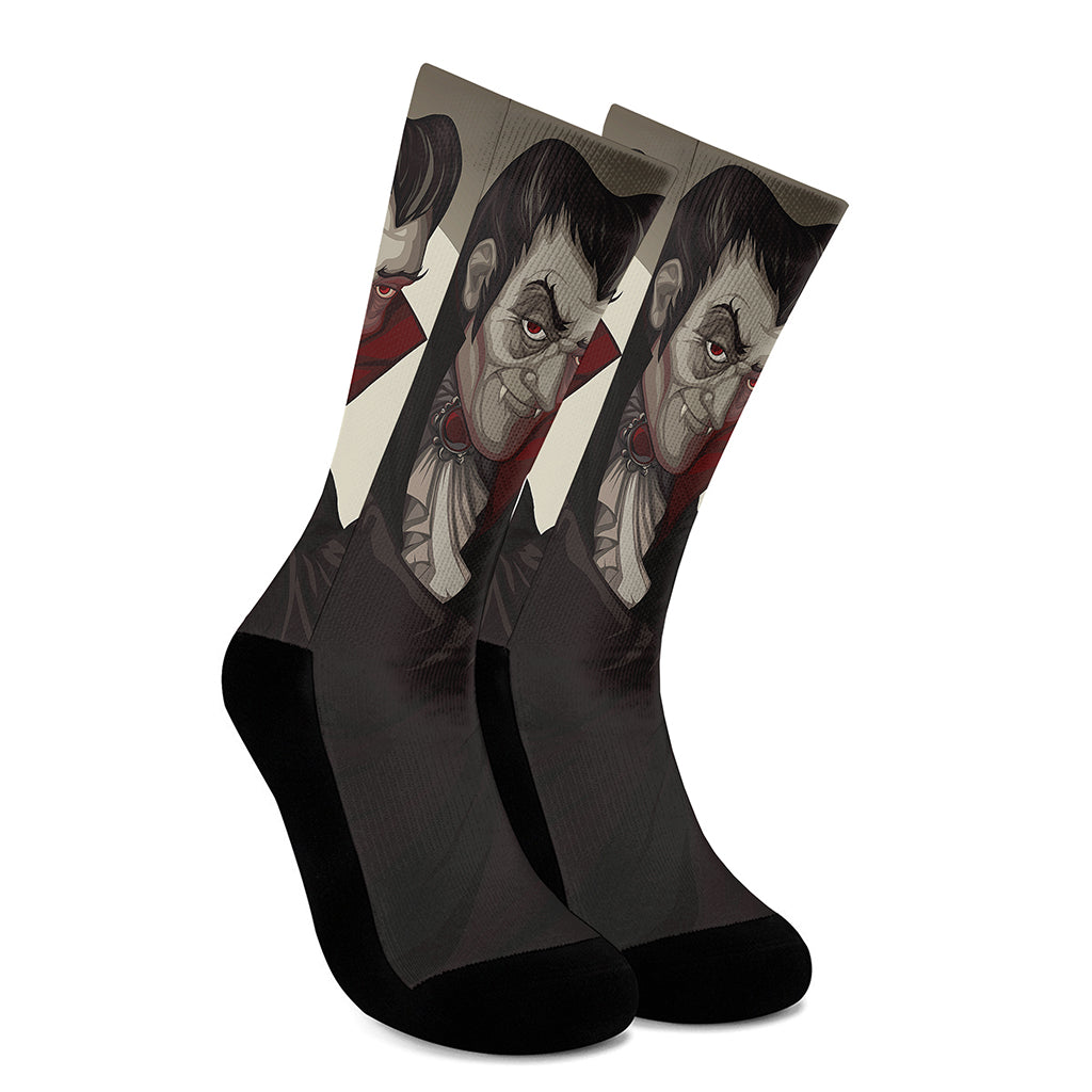 Count Dracula Print Crew Socks