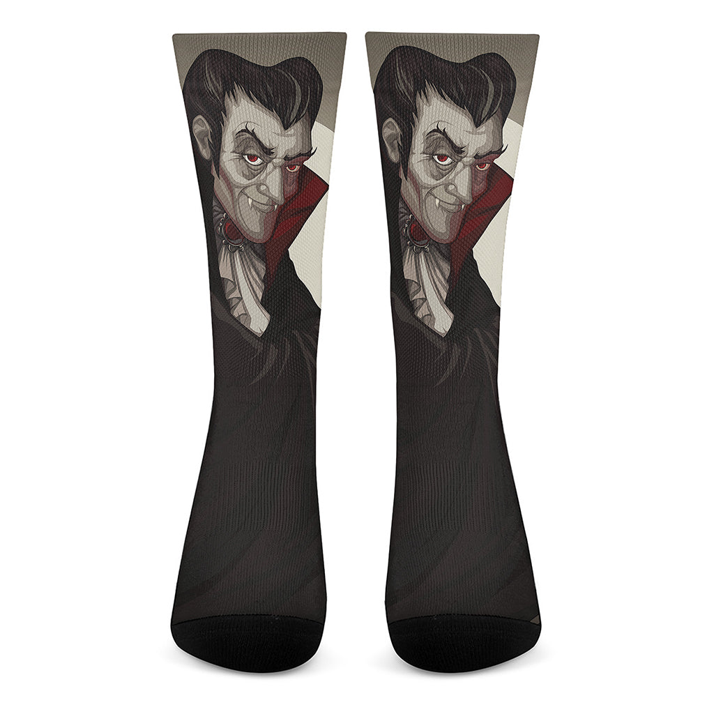 Count Dracula Print Crew Socks