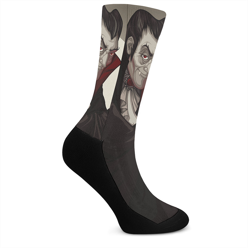 Count Dracula Print Crew Socks