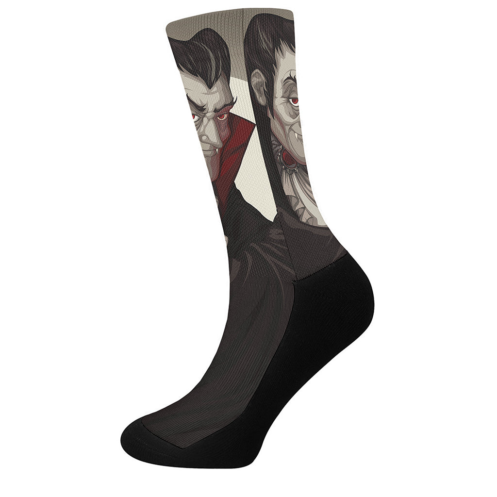 Count Dracula Print Crew Socks