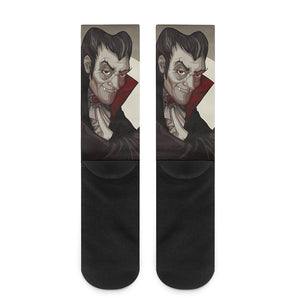 Count Dracula Print Crew Socks