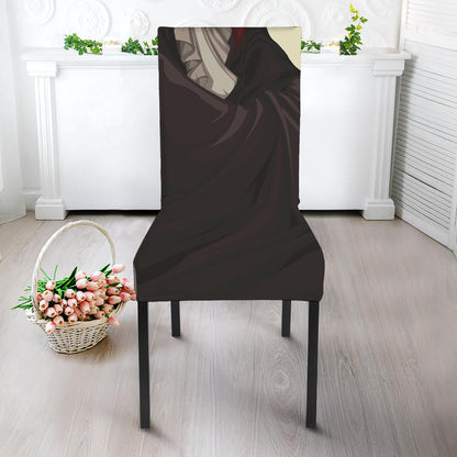 Count Dracula Print Dining Chair Slipcover