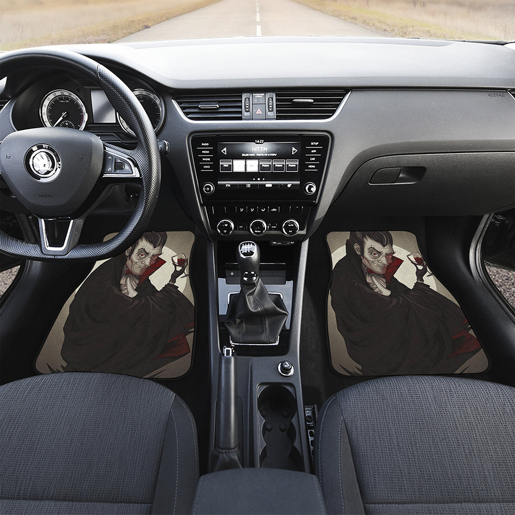 Count Dracula Print Front and Back Car Floor Mats