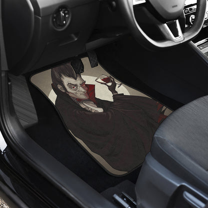 Count Dracula Print Front and Back Car Floor Mats