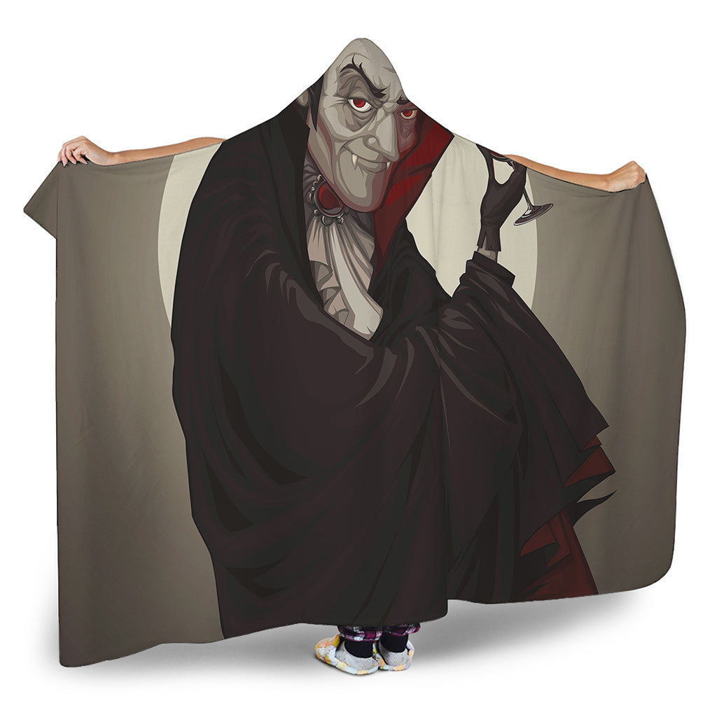 Count Dracula Print Hooded Blanket
