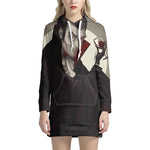 Count Dracula Print Hoodie Dress