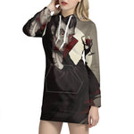Count Dracula Print Hoodie Dress