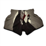 Count Dracula Print Muay Thai Boxing Shorts
