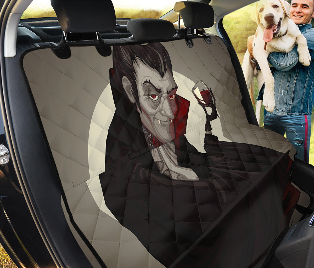 Count Dracula Print Pet Car Back Seat Cover