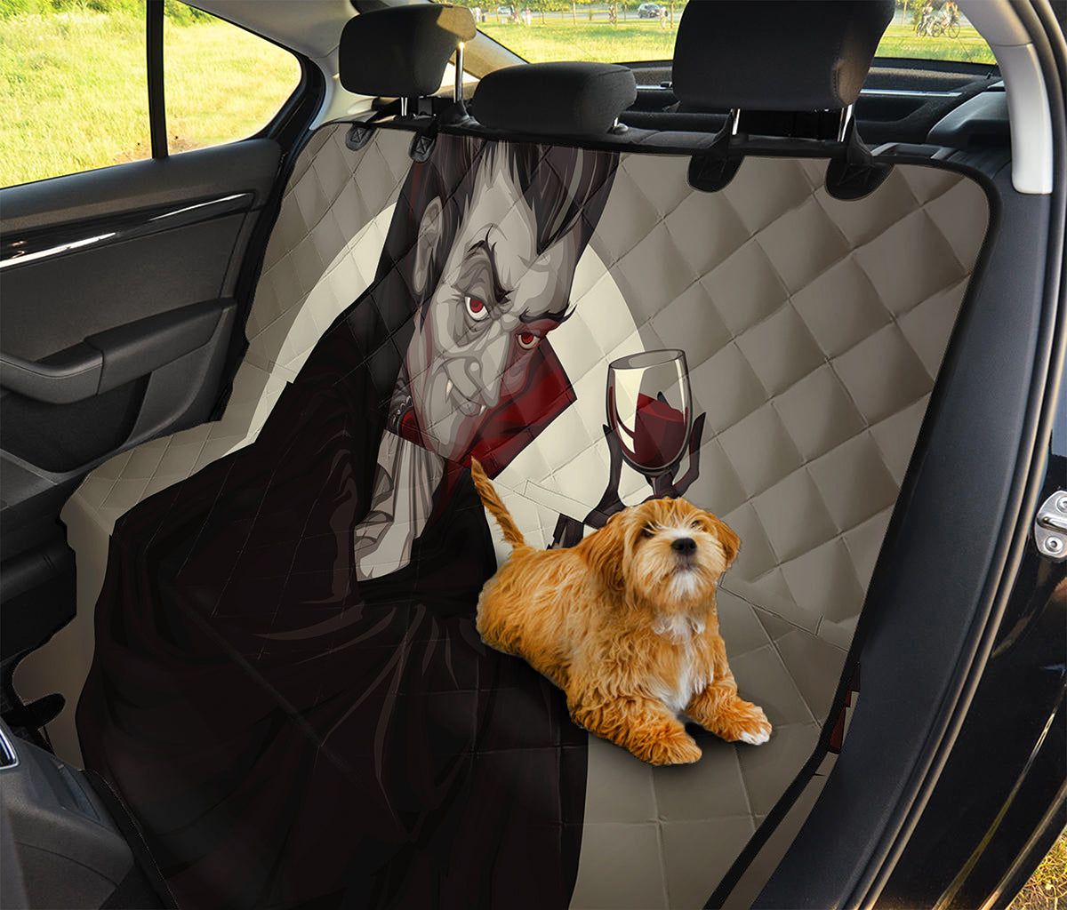 Count Dracula Print Pet Car Back Seat Cover