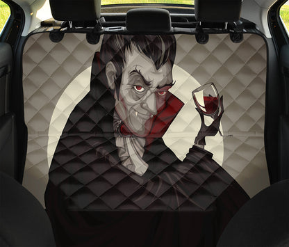 Count Dracula Print Pet Car Back Seat Cover