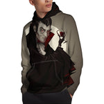 Count Dracula Print Pullover Hoodie