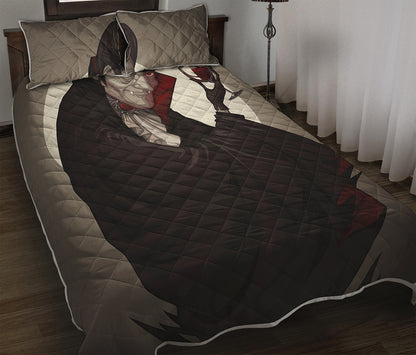 Count Dracula Print Quilt Bed Set