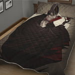 Count Dracula Print Quilt Bed Set