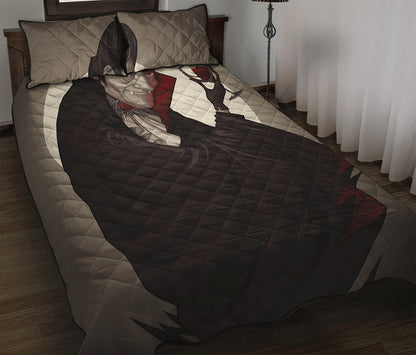 Count Dracula Print Quilt Bed Set
