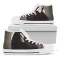 Count Dracula Print White High Top Sneakers