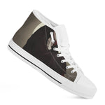 Count Dracula Print White High Top Shoes