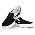 Count Dracula Print White Slip On Sneakers