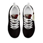 Count Dracula Print White Sneakers