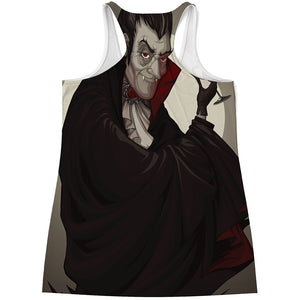 Count Dracula Print Women's Racerback Tank Top