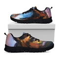 Couple Horses Painting Print Black Running Shoes