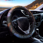 Couple Horses Painting Print Car Steering Wheel Cover
