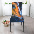 Couple Horses Painting Print Dining Chair Slipcover