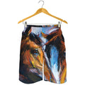 Couple Horses Painting Print Men's Shorts