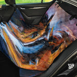 Couple Horses Painting Print Pet Car Back Seat Cover